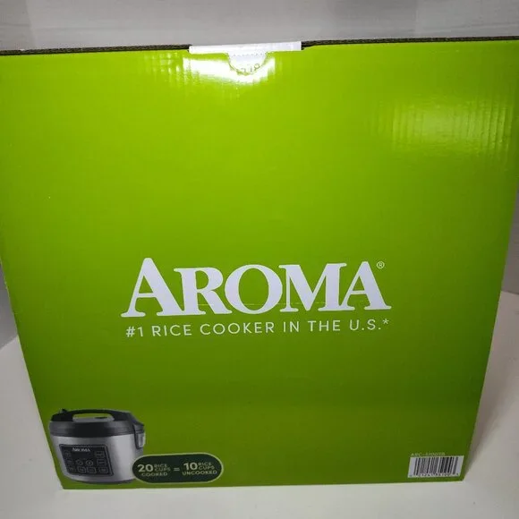 AROMA Rice & Grain Cooker 20 Cup Slow Cooker Granite Pot Reinforced - NEW - Picture 5 of 6